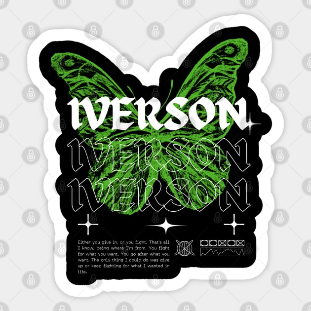 Iverson // Butterfly Sticker by Saint Maxima